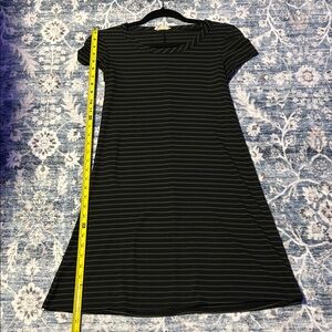 Black and White Striped Dress